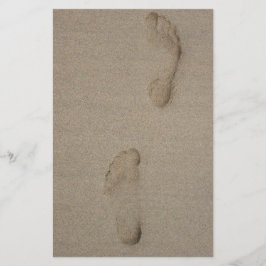 voetafdrukken briefpapier