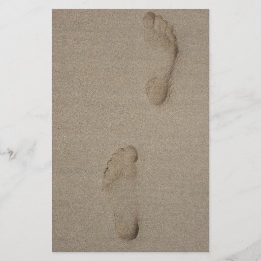 voetafdrukken briefpapier (Voorkant)
