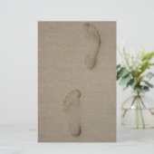voetafdrukken briefpapier (Staand voorkant)
