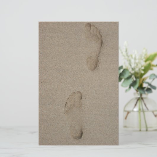 voetafdrukken briefpapier (Staand voorkant)