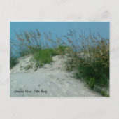 Voetafdrukken en Sand Dunes, Okracoke Island, NC Briefkaart (Voorkant)