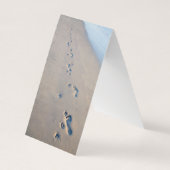 Voetafdrukken en vingerafdrukken van honden in het visitekaartje (Achterkant)