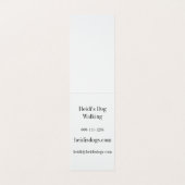 Voetafdrukken en vingerafdrukken van honden in het visitekaartje (Binnenkant ongevouwen)