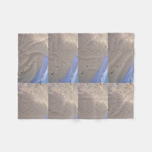 Voetafdrukken Fleece Deken (Voorkant (Horizontaal))