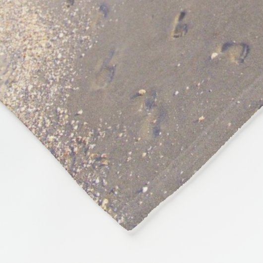 Voetafdrukken Fleece Deken (Hoek)