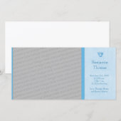 Voetafdrukken Foto Geboorteaankondiging Jongen Aankondiging (Voorkant / Achterkant)