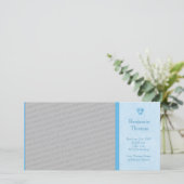 Voetafdrukken Foto Geboorteaankondiging Jongen Aankondiging (Staand voorkant)