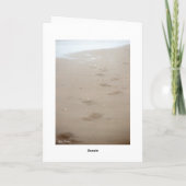 voetafdrukken - Fußspuren Kaart (Achterkant)