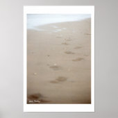 voetafdrukken - Fußspuren Poster (Voorkant)