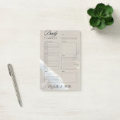 Voetafdrukken gepersonaliseerde dagelijkse planner post-it® notes (Kantoor)