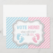 Voetafdrukken Geslacht Bemetafel openbaar maken Kaart (Voorkant / Achterkant)