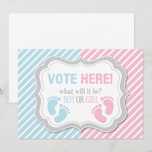 Voetafdrukken Geslacht Bemetafel openbaar maken Kaart (Voorkant / Achterkant)