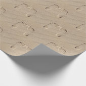 Voetafdrukken in de band cadeaupapier (Hoek)