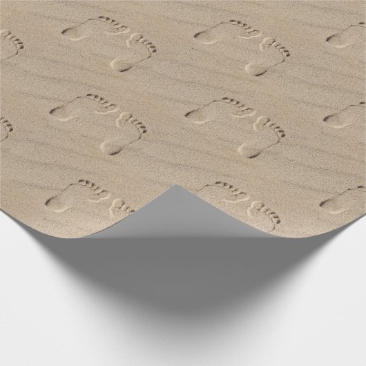 Voetafdrukken in de band cadeaupapier (Hoek)