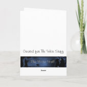 Voetafdrukken in de lege de notakaart van de kaart (Achterkant)