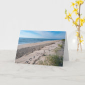 Voetafdrukken in de Sand Story-Kaart Kaart (Gele Bloem)