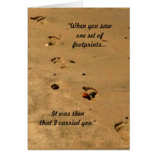 Voetafdrukken in de zand