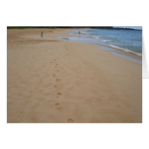 Voetafdrukken in de zand