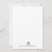 Voetafdrukken in de Zand Baby Douche Uitnodigingen (Achterkant)