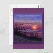 Voetafdrukken in de zand briefkaart (Voorkant / Achterkant)