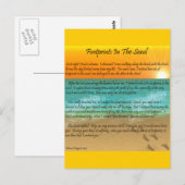 Voetafdrukken in de zand briefkaart (Voorkant / Achterkant)