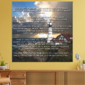 Voetafdrukken in de zand canvas afdruk (Insitu (Woonkamer))