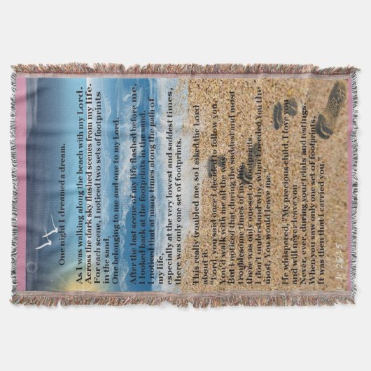 Voetafdrukken in de zand deken (Voorkant)