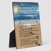 Voetafdrukken in de zand fotoplaat (Zijkant)