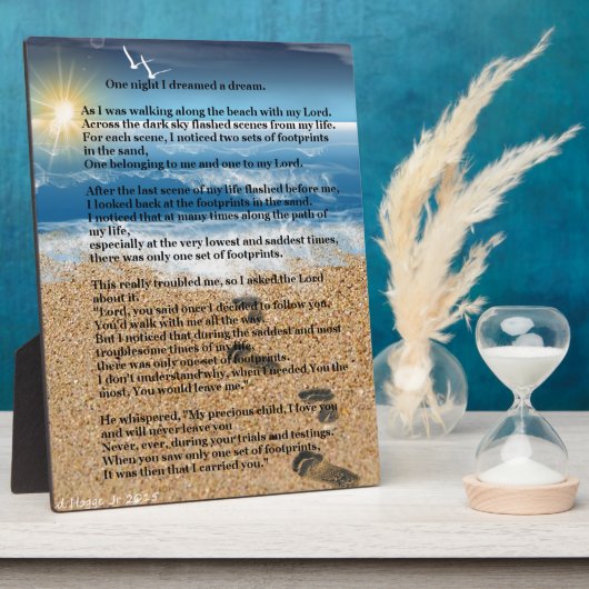 Voetafdrukken in de zand fotoplaat (Zijkant)