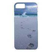 Voetafdrukken in de zand iPhone-gevallen Case-Mate iPhone Case (Achterkant)