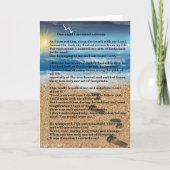 Voetafdrukken in de zand kaart (Voorkant)