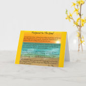 Voetafdrukken in de zand kaart (Gele Bloem)