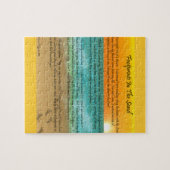 Voetafdrukken in de zand legpuzzel (Horizontaal)