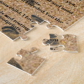 Voetafdrukken in de zand legpuzzel (Zijkant)