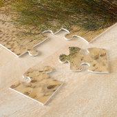 Voetafdrukken in de zand legpuzzel (Zijkant)