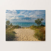 Voetafdrukken in de zand legpuzzel (Horizontaal)