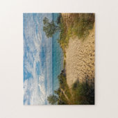 Voetafdrukken in de zand legpuzzel (Verticaal)