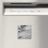 Voetafdrukken in de zand magneet (Insitu (Vaatwasser))