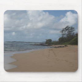 Voetafdrukken in de zand muismat