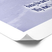 Voetafdrukken in de zand poster (Hoek)