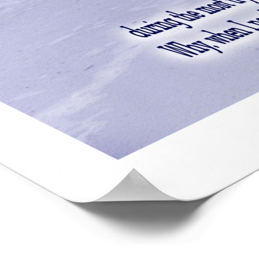 Voetafdrukken in de zand poster (Hoek)