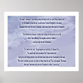 Voetafdrukken in de zand poster (Voorkant)