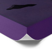 Voetafdrukken in de zand poster (Hoek)