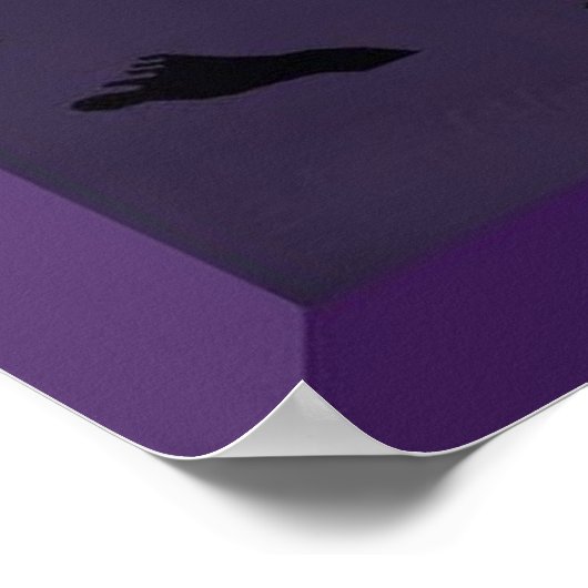 Voetafdrukken in de zand poster (Hoek)