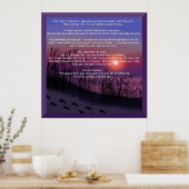 Voetafdrukken in de zand poster (Keuken)