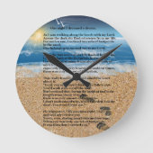 Voetafdrukken in de zand ronde klok (Voorkant)