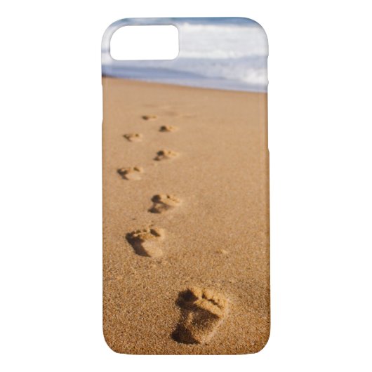 Voetafdrukken in de zand-telefoontas Case-Mate iPhone case (Achterkant)