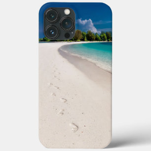 Voetafdrukken in de Zand Tropische Oceaan Case-Mate iPhone Case