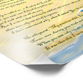 Voetafdrukken in de zandfoto foto afdruk (Hoek)