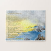 Voetafdrukken in de zandpuzzel legpuzzel (Horizontaal)